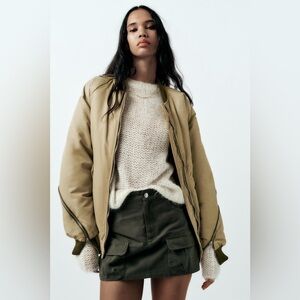 Zara Cargo Mini Skirt